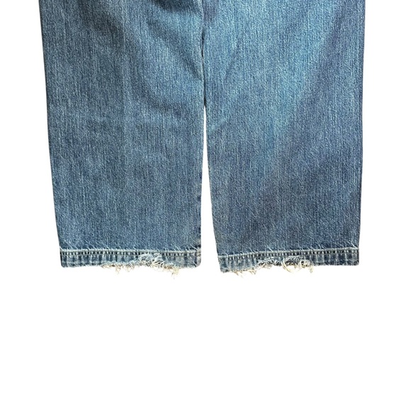 Guess Vintage Cargo Jeans Medium Wash 100% Cotton 34x32 - Picture 8 of 9